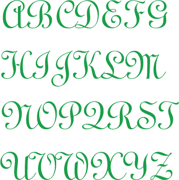 Monogrammed Christmas Ornament Placemats