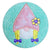 Gnome Boy and Girl Coasters In the Hoop Machine Embroidery Design