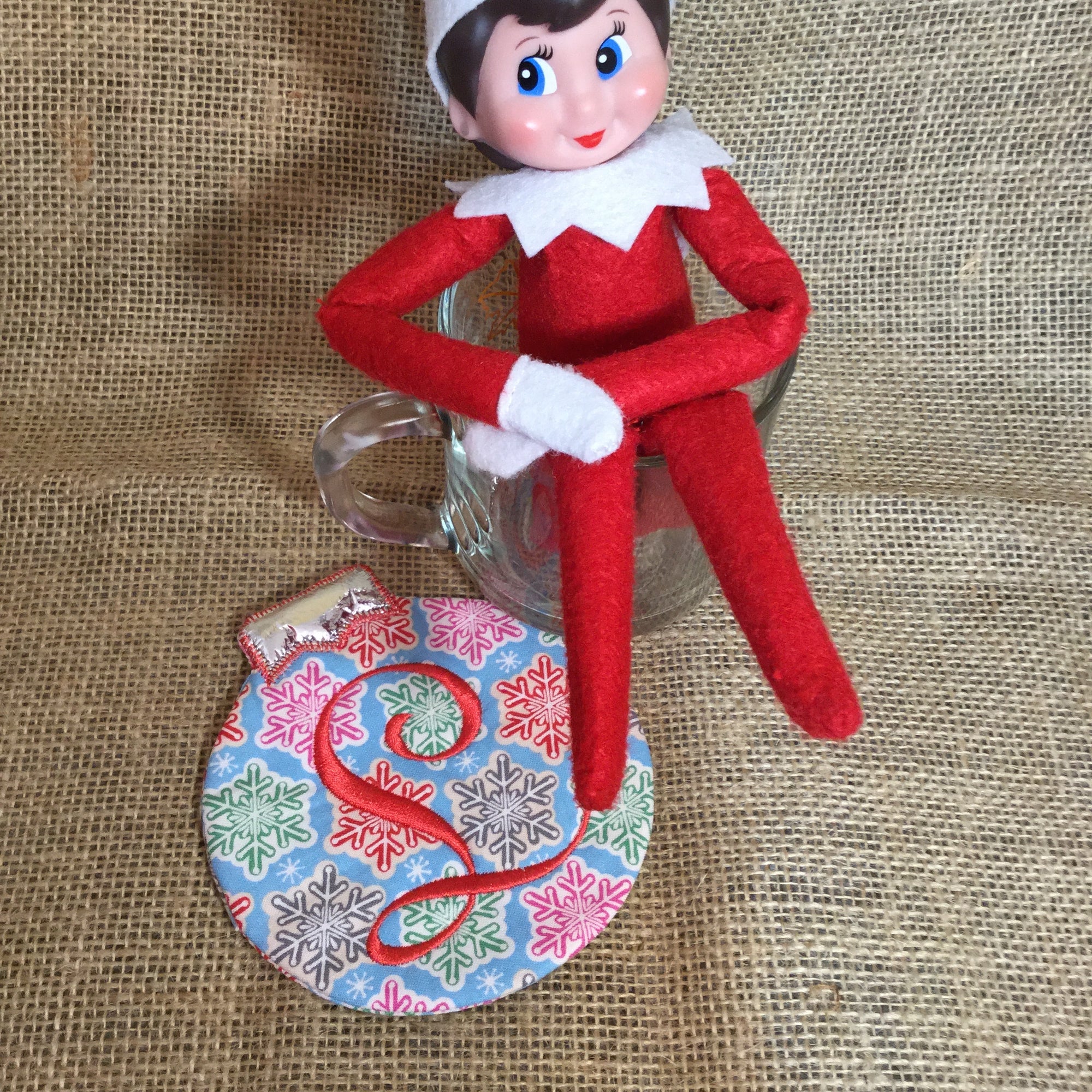 Monogrammed Ornament Coasters