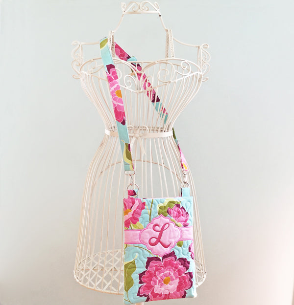 Chloe Crossbody &amp; Tablet Bag In the Hoop Machine Embroidery Design