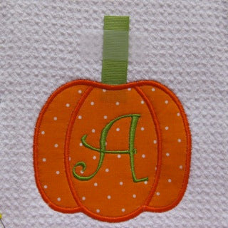 Monogram Pumpkin Applique In the Hoop Design