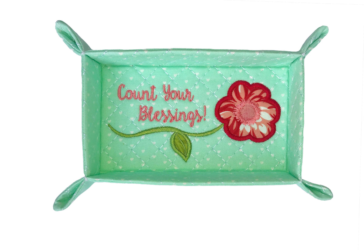 Trinket Trays In the Hoop Design Set: Large