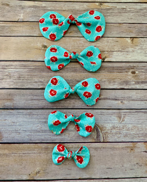 Easy Peasy Ponytail Bows In the Hoop Machine Embroidery Design