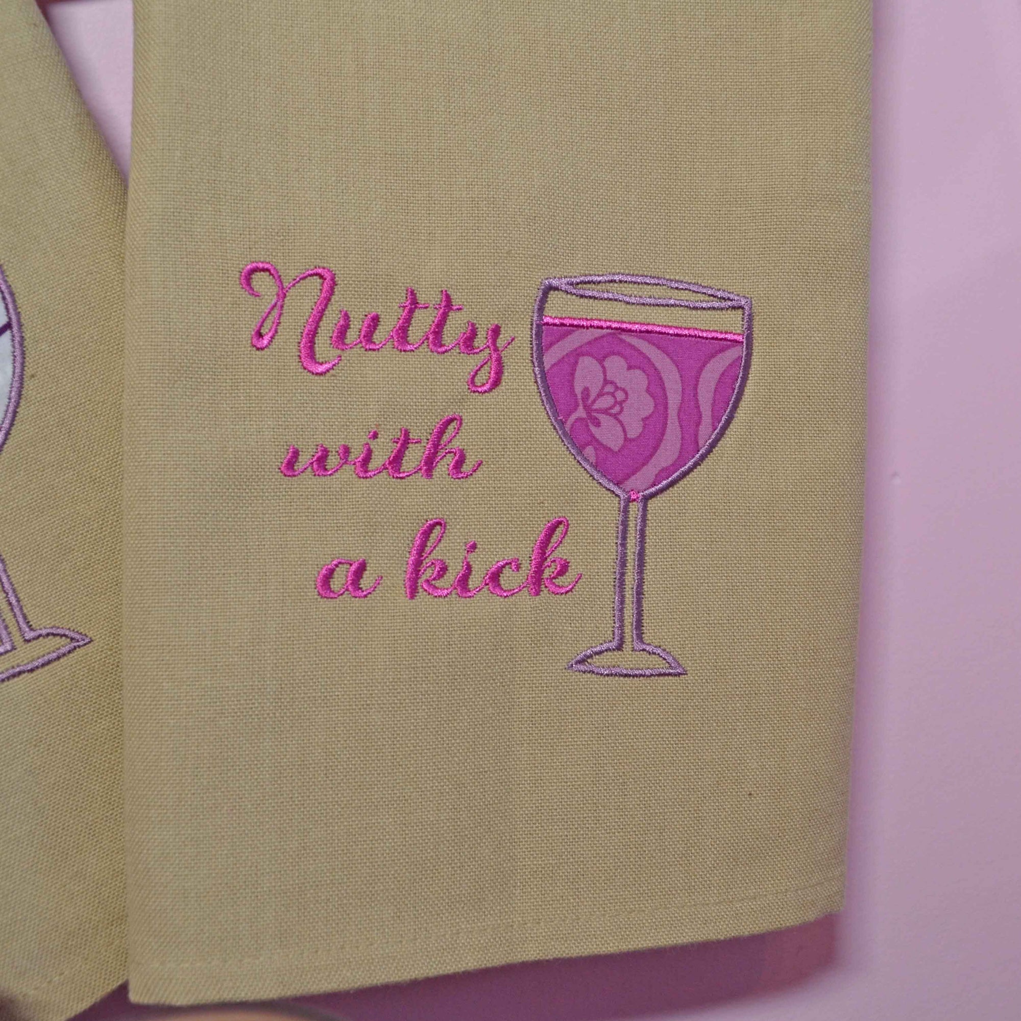 Wine Whimsy Dish Towel Appliques