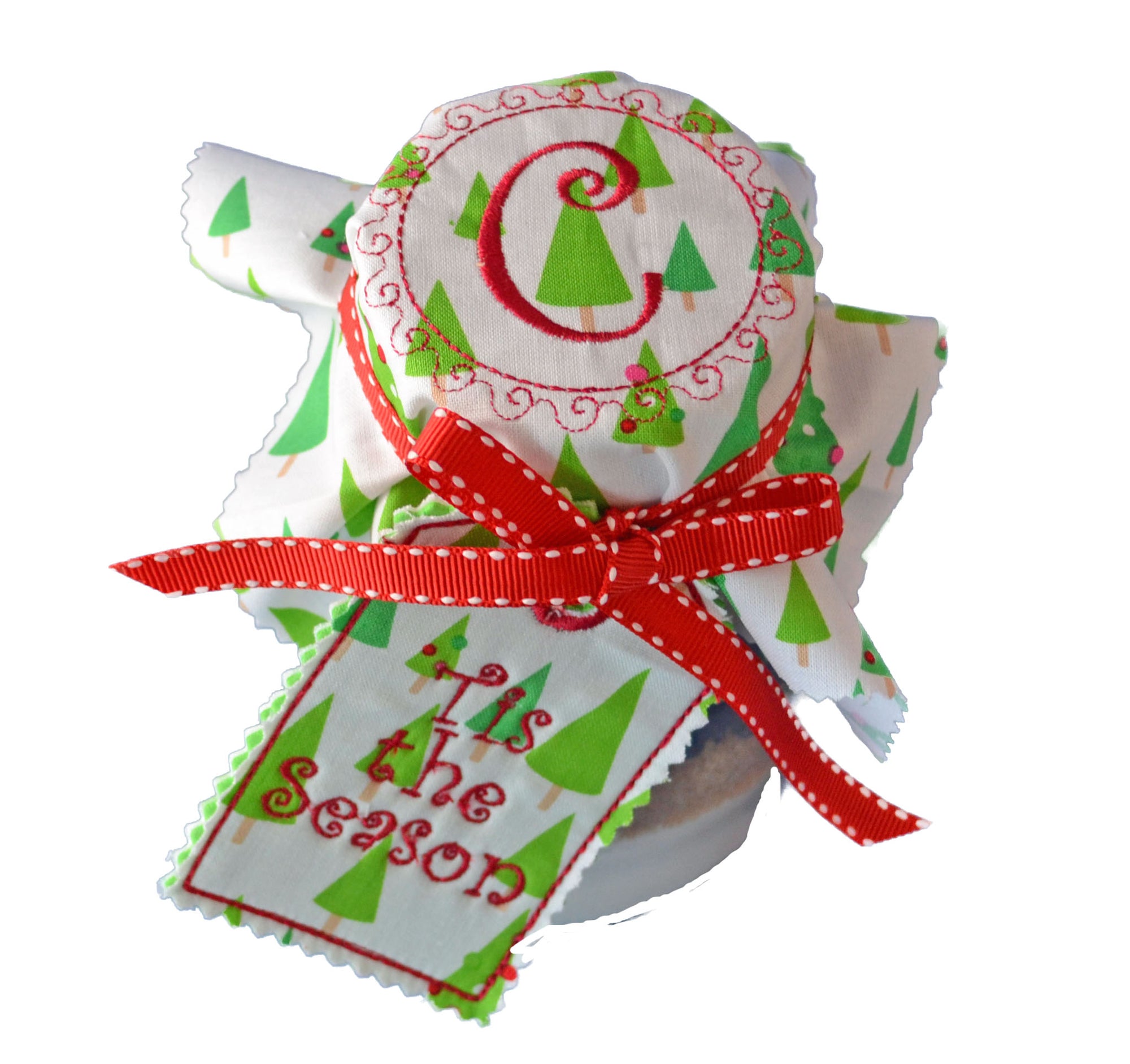 Christmas Mason Jar Toppers & Tags In the Hoop