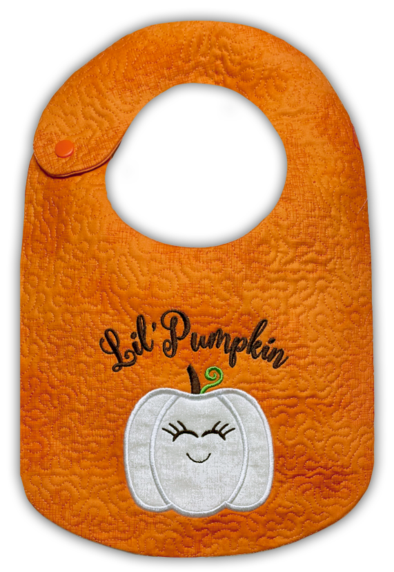 Hello Pumpkin Bibs In the Hoop