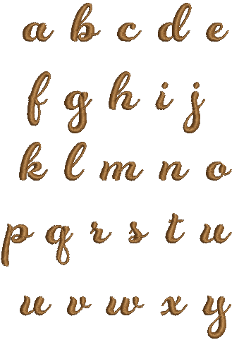 Rosarian Font Embroidery Designs