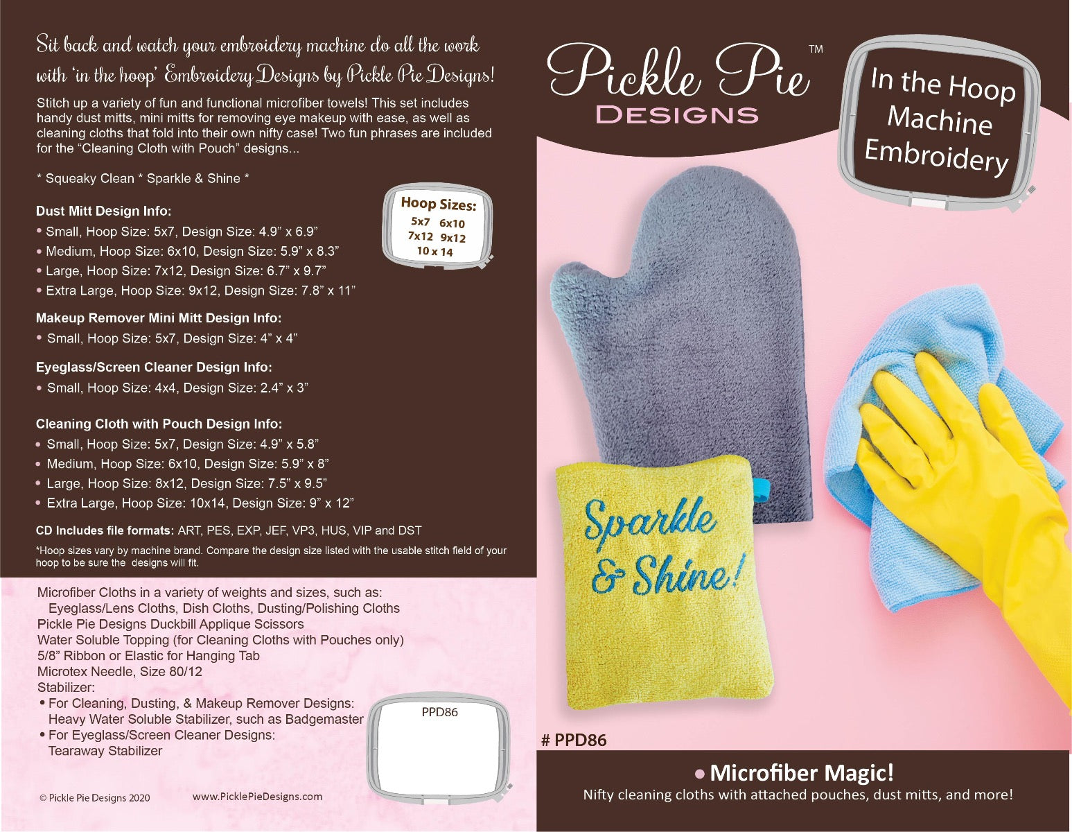 Microfiber Magic In the Hoop Machine Embroidery Design