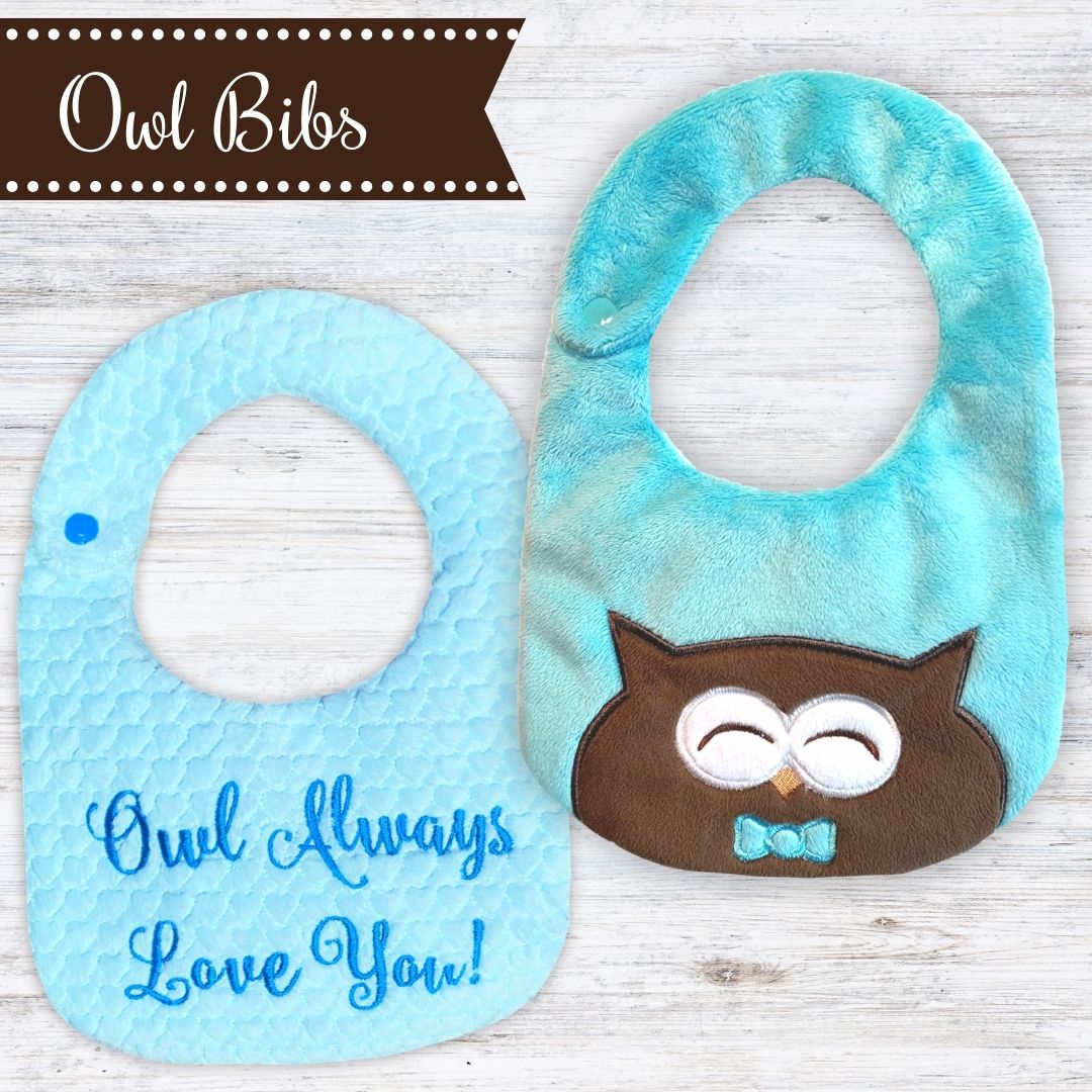 Owl Baby Bibs