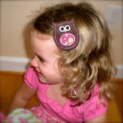 Annie Owl Hair Pretties In the Hoop