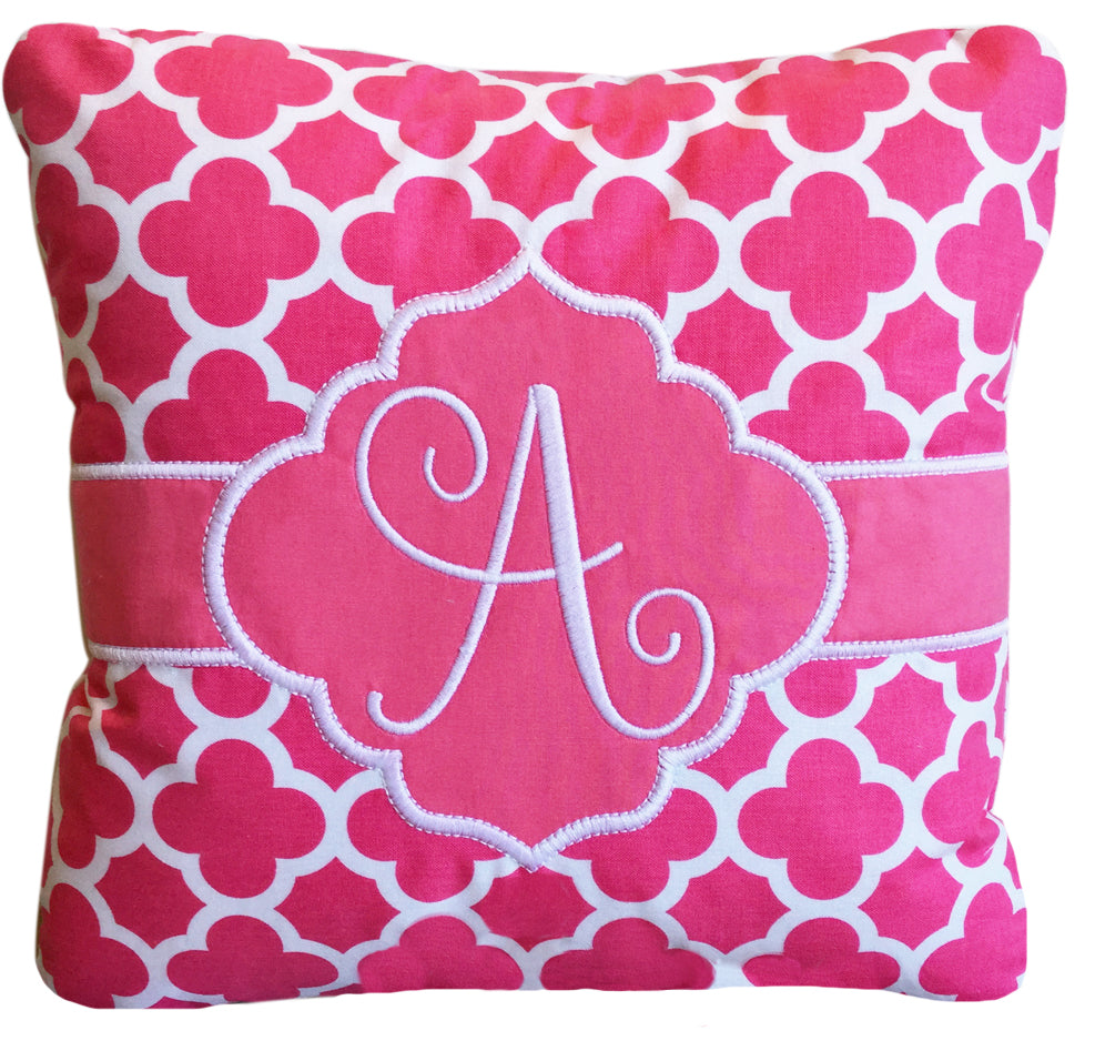 Monogrammed Pillow Cover Monogrammed Embroidery Pillow 