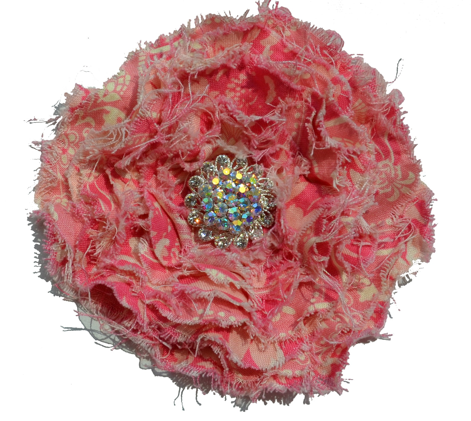 Frayed Flowers In the Hoop Embroidery Design