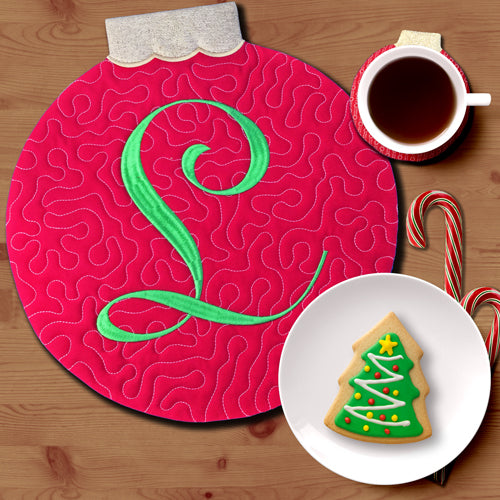 Monogrammed Christmas Ornament Sewing Patterns