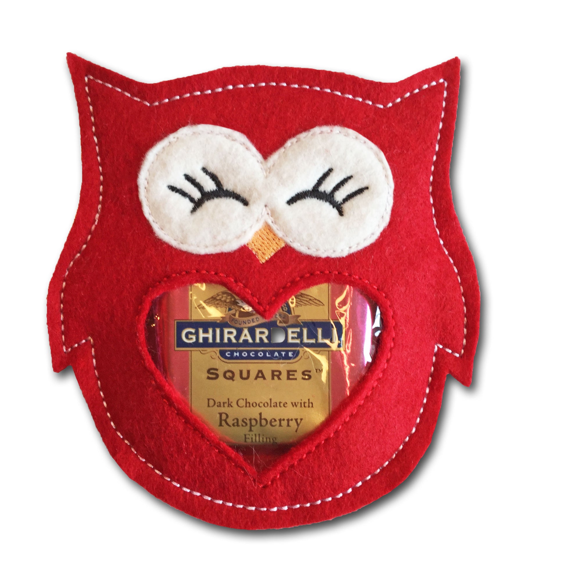 in the hoop owl candy cutie embroidery design